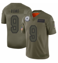 Women's Dallas Cowboys #9 Tony Romo Limited Camo 2019 Salute to Service Football Jersey