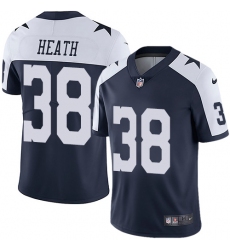Men's Nike Dallas Cowboys #38 Jeff Heath Navy Blue Throwback Alternate Vapor Untouchable Limited Player NFL Jersey