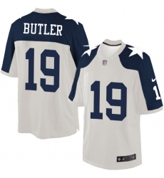 Men's Nike Dallas Cowboys #19 Brice Butler Limited White Throwback Alternate NFL Jersey