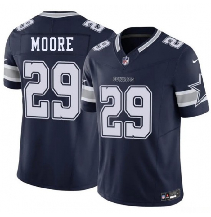 Men's Dallas Cowboys #29 Devin Moore Navy 2026 Draft F.U.S.E Vapor Untouchable Limited Stitched Football Jersey