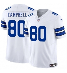 Men's Dallas Cowboys #80 Parris Campbell White 2025 F.U.S.E. Vapor Untouchable Limited Football Stitched Jersey