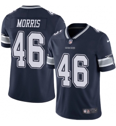 Men's Nike Dallas Cowboys #46 Alfred Morris Navy Blue Team Color Vapor Untouchable Limited Player NFL Jersey