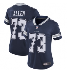 Women's Nike Dallas Cowboys #73 Larry Allen Elite Navy Blue Team Color NFL Jersey
