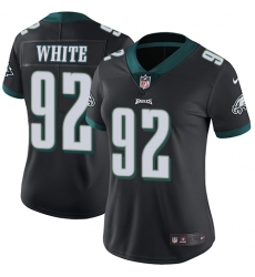 Women's Nike Philadelphia Eagles #92 Reggie White Black Alternate Vapor Untouchable Limited Player NFL Jersey