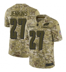Youth Nike Philadelphia Eagles #27 Malcolm Jenkins Limited Camo 2018 Salute to Service NFL Jersey