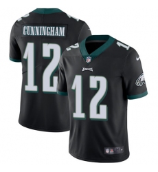 Men's Nike Philadelphia Eagles #12 Randall Cunningham Black Alternate Vapor Untouchable Limited Player NFL Jersey