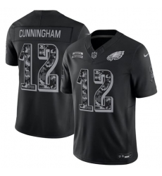 Men's Philadelphia Eagles #12 Randall Cunningham Black F.U.S.E. 2026 Salute to Service Limited Football Stitched Jersey