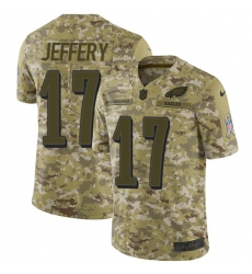 Youth Nike Philadelphia Eagles #17 Alshon Jeffery Limited Camo 2018 Salute to Service NFL Jersey