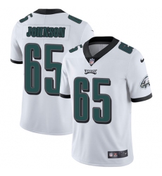 Youth Nike Philadelphia Eagles #65 Lane Johnson White Vapor Untouchable Limited Player NFL Jersey