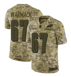 Men's Nike Philadelphia Eagles #67 Chance Warmack Limited Camo 2018 Salute to Service NFL Jersey
