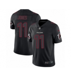 Men's Nike Atlanta Falcons #11 Julio Jones Limited Black Rush Impact NFL Jersey