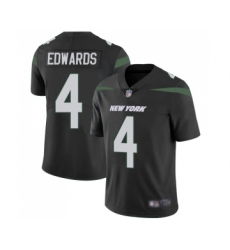 Youth New York Jets #4 Lac Edwards Black Alternate Vapor Untouchable Limited Player Football Jersey