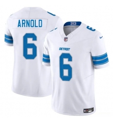 Men's Detroit Lions #6 Terrion Arnold White 2025 F.U.S.E. Vapor Limited Football Stitched Jersey