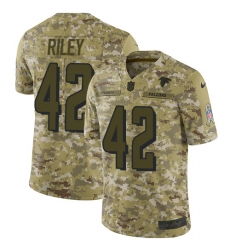 Men's Nike Atlanta Falcons #42 Duke Riley Limited Camo 2018 Salute to Service NFL Jersey