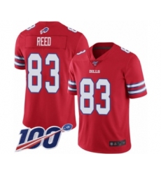 Men's Buffalo Bills #83 Andre Reed Limited Red Rush Vapor Untouchable 100th Season Football Jersey