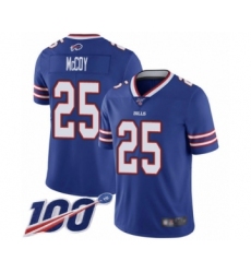 Men's Buffalo Bills #25 LeSean McCoy Royal Blue Team Color Vapor Untouchable Limited Player 100th Season Football Jersey