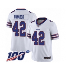 Men's Buffalo Bills #42 Patrick DiMarco White Vapor Untouchable Limited Player 100th Season Football Jersey