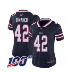Women's Buffalo Bills #42 Patrick DiMarco Limited Navy Blue Inverted Legend 100th Season Football Jersey
