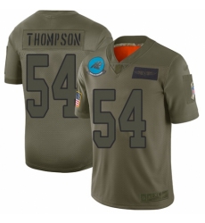 Men's Carolina Panthers #54 Shaq Thompson Limited Camo 2019 Salute to Service Football Jersey