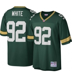 Men's Green Bay Packers #92 Reggie White Mitchell & Ness 1996 Throwback Green Jersey