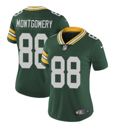 Women's Nike Green Bay Packers #88 Ty Montgomery Green Team Color Vapor Untouchable Limited Player NFL Jersey
