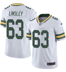 Youth Nike Green Bay Packers #63 Corey Linsley White Vapor Untouchable Limited Player NFL Jersey