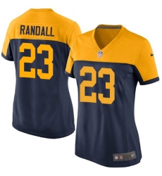 Women's Nike Green Bay Packers #23 Damarious Randall Elite Navy Blue Alternate NFL Jersey
