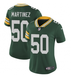 Women's Nike Green Bay Packers #50 Blake Martinez Elite Green Team Color NFL Jersey