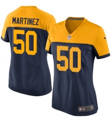 Women's Nike Green Bay Packers #50 Blake Martinez Limited Navy Blue Alternate NFL Jersey
