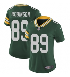 Women's Nike Green Bay Packers #89 Dave Robinson Green Team Color Vapor Untouchable Limited Player NFL Jersey