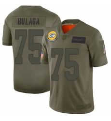 Women's Green Bay Packers #75 Bryan Bulaga Limited Camo 2019 Salute to Service Football Jersey