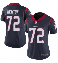 Women's Nike Houston Texans #72 Derek Newton Limited Navy Blue Team Color Vapor Untouchable NFL Jersey