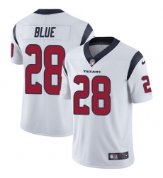 Men's Nike Houston Texans #28 Alfred Blue Limited White Vapor Untouchable NFL Jersey