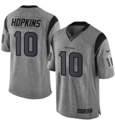 Men's Nike Houston Texans #10 DeAndre Hopkins Limited Gray Gridiron NFL Jersey