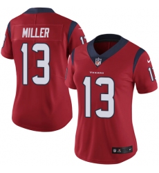 Women's Nike Houston Texans #13 Braxton Miller Limited Red Alternate Vapor Untouchable NFL Jersey