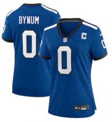 Women's Indianapolis Colts #0 Camryn Bynum Limited Blue Heather Royal Alternate 2 Indiana Nights Jersey