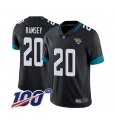 Men's Nike Jacksonville Jaguars #20 Jalen Ramsey Black Team Color Vapor Untouchable Limited Player 100th Season NFL Jersey